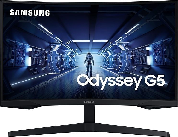 SAMSUNG Odyssey G5 C27G54 27inch 16 9 Curved 2560x1440 VA HDR10 1ms 144Hz HDMI DP Tilt stand VESA75 Wallmount AMD FreeSync Premium